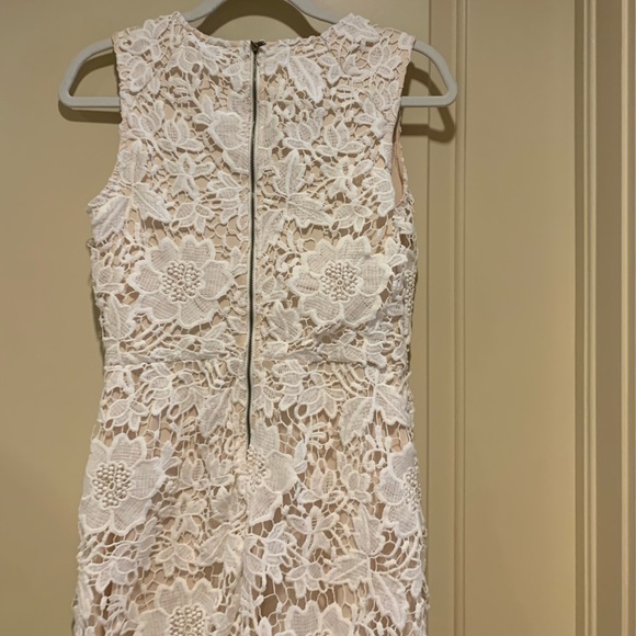 LOFT cream/nude lace overlay dress - Picture 8 of 13